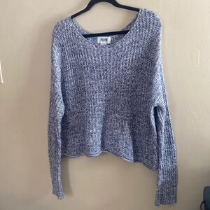 Pink knit crop sweater size small